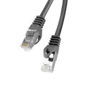 PATCHCORD CAT.6 FTP 1M BLACK FLUKE PASSED LANBERG