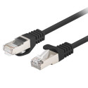 PATCHCORD CAT.6 FTP 1M BLACK FLUKE PASSED LANBERG 10-PACK