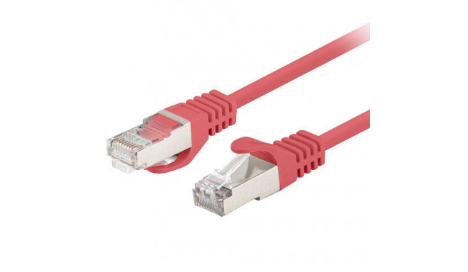 PATCHCORD CAT.6 FTP 0.25M RED FLUKE PASSED LANBERG 10-PACK