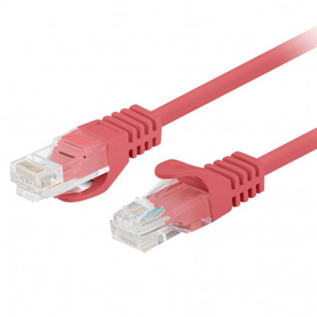 PATCHCORD CAT.5E UTP 7.5M RED FLUKE PASSED LANBERG