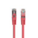 PATCHCORD CAT.6 FTP 0.25M RED FLUKE PASSED LANBERG 10-PACK