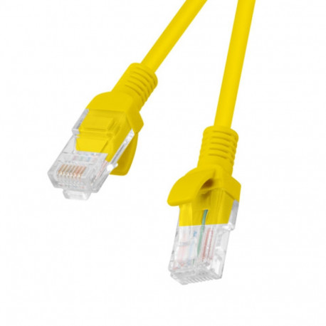 PATCHCORD CAT.5E UTP 3M YELLOW FLUKE PASSED LANBERG