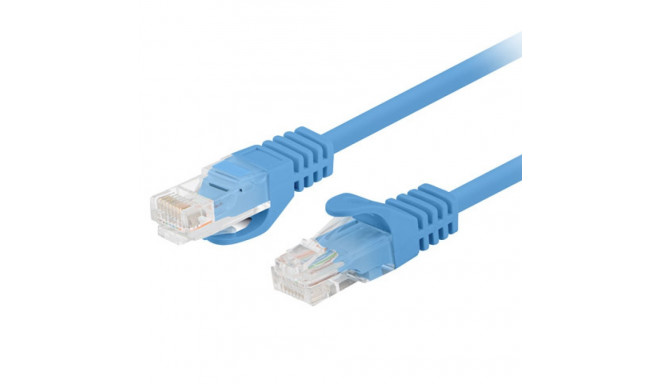 PATCHCORD CAT.5E UTP 3M BLUE FLUKE PASSED LANBERG 10-PACK