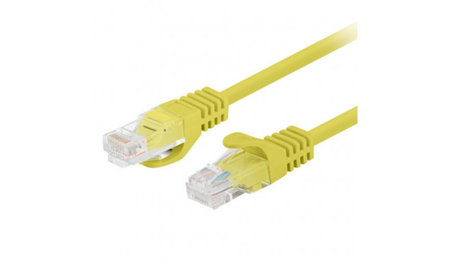 PATCHCORD CAT.5E UTP 1M YELLOW FLUKE PASSED LANBERG 10-PACK