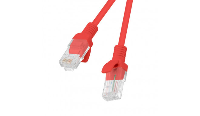 PATCHCORD CAT.5E UTP 1.5M RED FLUKE PASSED LANBERG