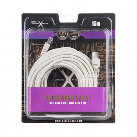 PATCHCORD CAT.5E UTP 15M GREY NATEC