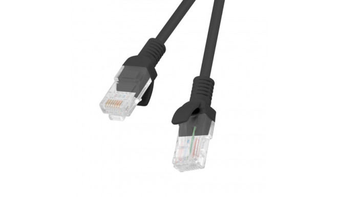 PATCHCORD CAT.5E UTP 10M BLACK FLUKE PASSED LANBERG