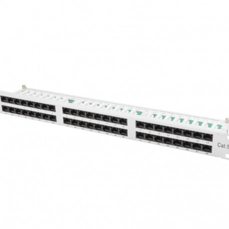 LANBERG patch-paneel 48-pordiline 1U 19" CAT.5E UTP, hall