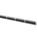 PATCH PANEL 24 PORT 1U 19" CAT.5E GREY LANBERG