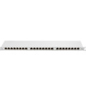 PATCH PANEL 24 PORT 0.5U 19" CAT.6 SHIELDED GREY LANBERG