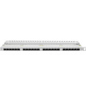 PATCH PANEL 24 PORT 0.5U 19" CAT.6 GREY LANBERG