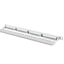 PATCH PANEL 24 PORT 0.5U 19" CAT.5E GREY LANBERG