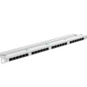 PATCH PANEL 24 PORT 0.5U 19" CAT.5E GREY LANBERG