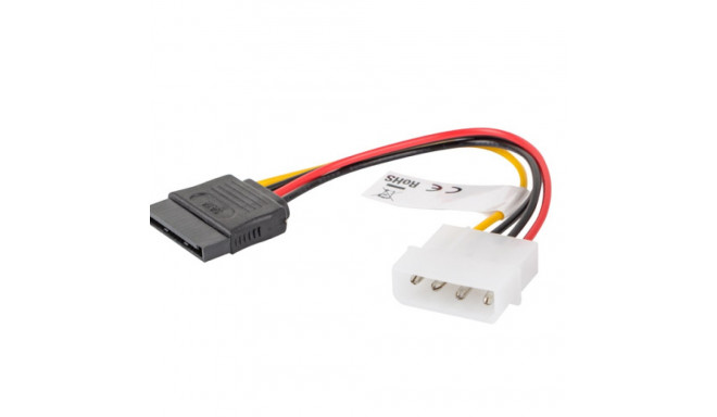 MOLEX(M)->SATA(F) CABLE 15CM LANBERG