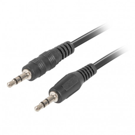 MINIJACK 3.5MM M/M 3 PIN CABLE 2M BLACK LANBERG