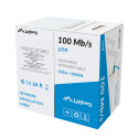 LAN CABLE UTP 305M SOLID CCA BLUE LANBERG
