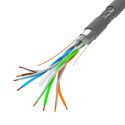 LAN CABLE CAT.6 SFTP 305M SOLID CU GREY CPR + FLUKE PASSED LANBERG