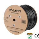 LAN CABLE CAT.6 FTP 305M SOLID OUTDOOR CU BLACK FLUKE PASSED LANBERG