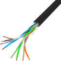 LAN CABLE CAT.5E UTP 305M SOLID CU BLACK FLUKE LANBERG