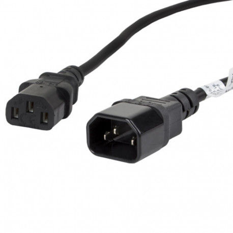 IEC 320 C13->C14 CABLE 1.8M VDE BLACK LANBERG