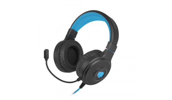 HEADSET FURY WARHAWK WITH MICROPHONE RGB ILLUMINATION BLACK-BLUE