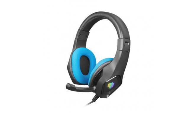 HEADSET FURY PHANTOM WITH MICROPHONE ILLUMINATION BLACK-BLUE