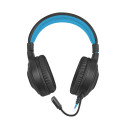 HEADSET FURY WARHAWK WITH MICROPHONE RGB ILLUMINATION BLACK-BLUE