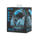 HEADSET FURY HELLCAT WITH MICROPHONE ILLUMINATED BLACK-BLUE