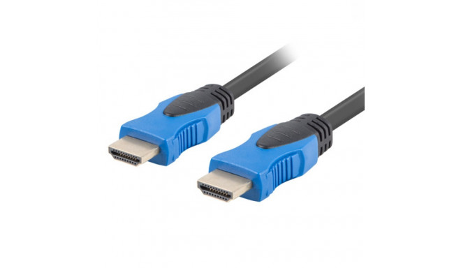 HDMI M/M V2.0 CABLE 0.5M 4K CU BLACK LANBERG