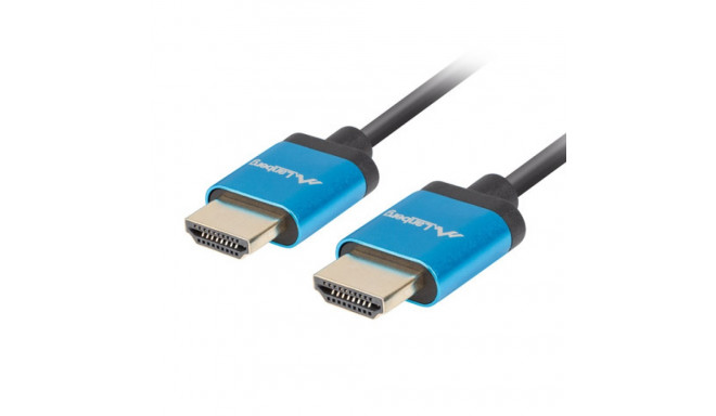 HDMI M/M V2.0 CABLE 0.5M 4K BLACK SLIM LANBERG