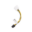 HDD 2X MOLEX(M/F) 3 PIN->BTX 6 PIN PSU CABLE 15CM LANBERG