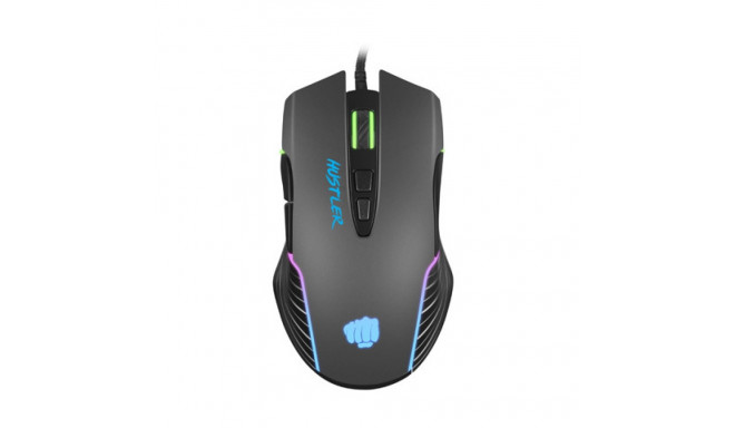 GAMING MOUSE FURY HUSTLER 6400DPI RGB BACKLIT OPTICAL WITH SOFTWARE BLACK