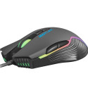 GAMING MOUSE FURY HUSTLER 6400DPI RGB BACKLIT OPTICAL WITH SOFTWARE BLACK