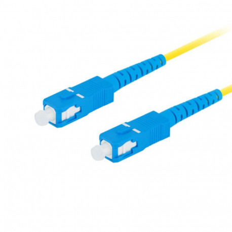 FIBER OPTIC PATCHCORD SM SC/UPC-SC/UPC SIMPLEX 2M LSZH G657A1 3.0MM YELLOW LANBERG