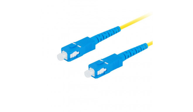 FIBER OPTIC PATCHCORD SM SC/UPC-SC/UPC SIMPLEX 10M LSZH G657A1 3.0MM YELLOW LANBERG