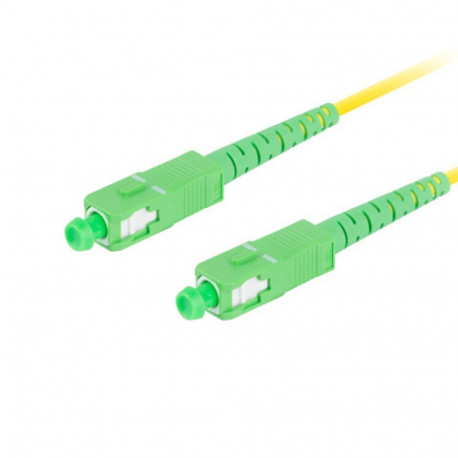 FIBER OPTIC PATCHCORD SM SC/APC-SC/APC SIMPLEX 1M LSZH G657A1 3.0MM YELLOW LANBERG