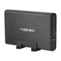 EXTERNAL HDD/SSD ENCLOSURE NATEC RHINO SATA 3.5" USB 3.0 ALUMINUM BLACK