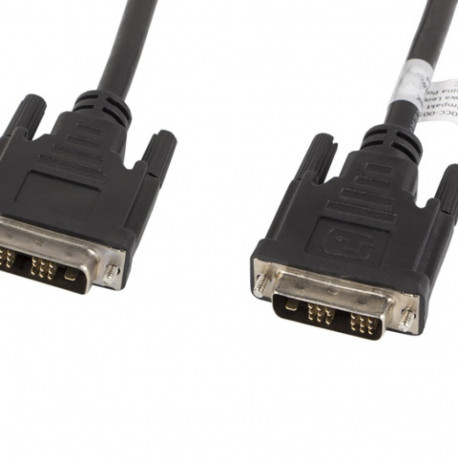 DVI-D(M)(18+1)->DVI-D(M)(18+1) CABLE 1.8M BLACK SINGLE LINK LANBERG