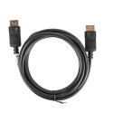 DISPLAYPORT M/M CABLE 19 PIN V1.2 3M 4K BLACK LANBERG