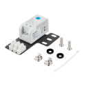 CLOSED-LOOP THERMOSTAT 10A FOR RACK CABINETS WITH 19" EAR AND TERMINAL BLOCK GRAY LANBERG