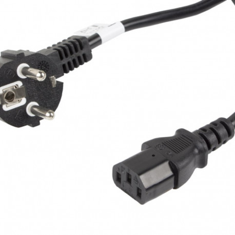 CEE 7/7->IEC 320 C13 POWER CORD 10M VDE BLACK LANBERG