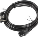 Lanberg kaabel CEE 7/7 - IEC 320 C13 VDE 3m, must