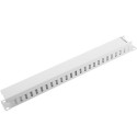 19" CABLE MANAGEMENT PANEL TYPE A 1U GREY LANBERG