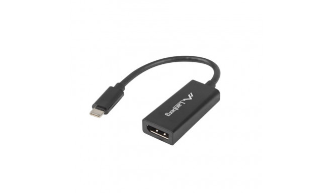 USB-C(M) 3.1->DISPLAYPORT(F) ADAPTER CABLE 15CM BLACK LANBERG