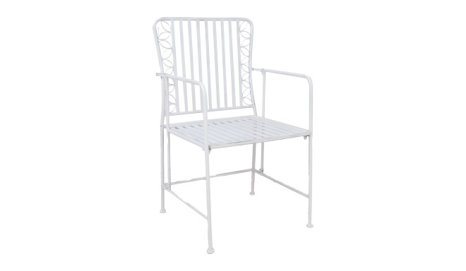 Chair JASMINE antique white metal