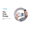 Power Bank VEGER MagOn with wireless charging support MagSafe 15W - 10 000mAh PD 22,5W white (VP1151