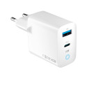 Forever GaN TC-06-65AC PD QC charger 1x USB-C 1x USB 65W white