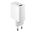 Forever GaN TC-06-65AC PD QC charger 1x USB-C 1x USB 65W white