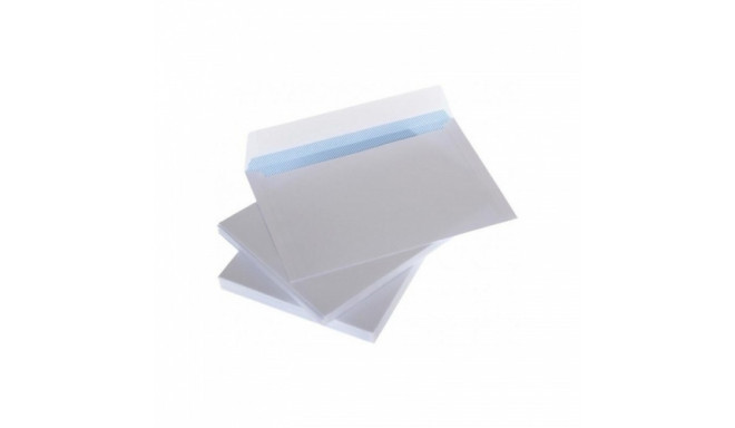 Envelopes with stripe C6 114x162 mm, white 75g x 50 pcs
