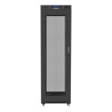 Installation cabinet rack 19 42U 600x800 black, perforated lcd door (flat pack)